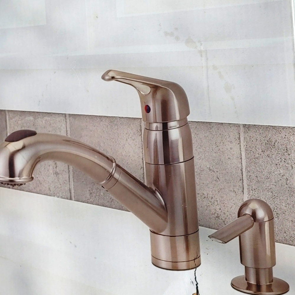 Kitchen faucet lifetime faucet and finish limited warranty brand new was $95